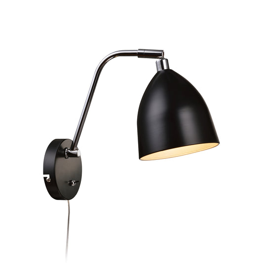 Fredrikshamn vegglampe sort