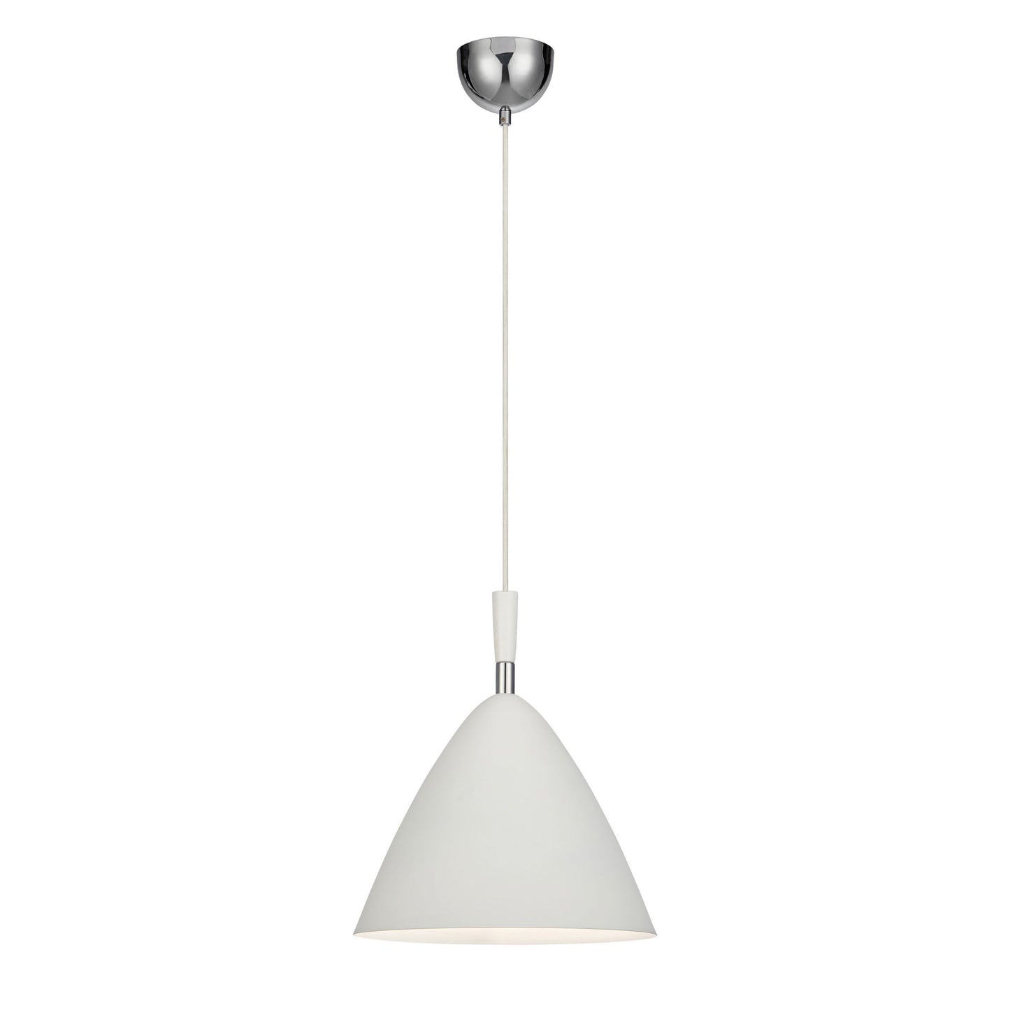 Osteria takpendel E27 hvit/krom