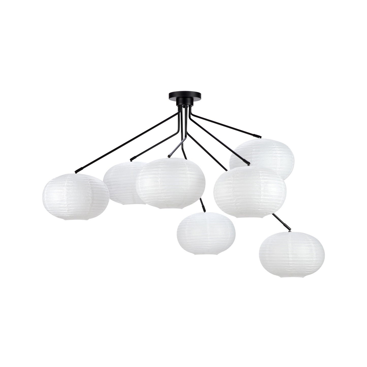 Galaxy taklampe 7x15W E14 sort/hvit