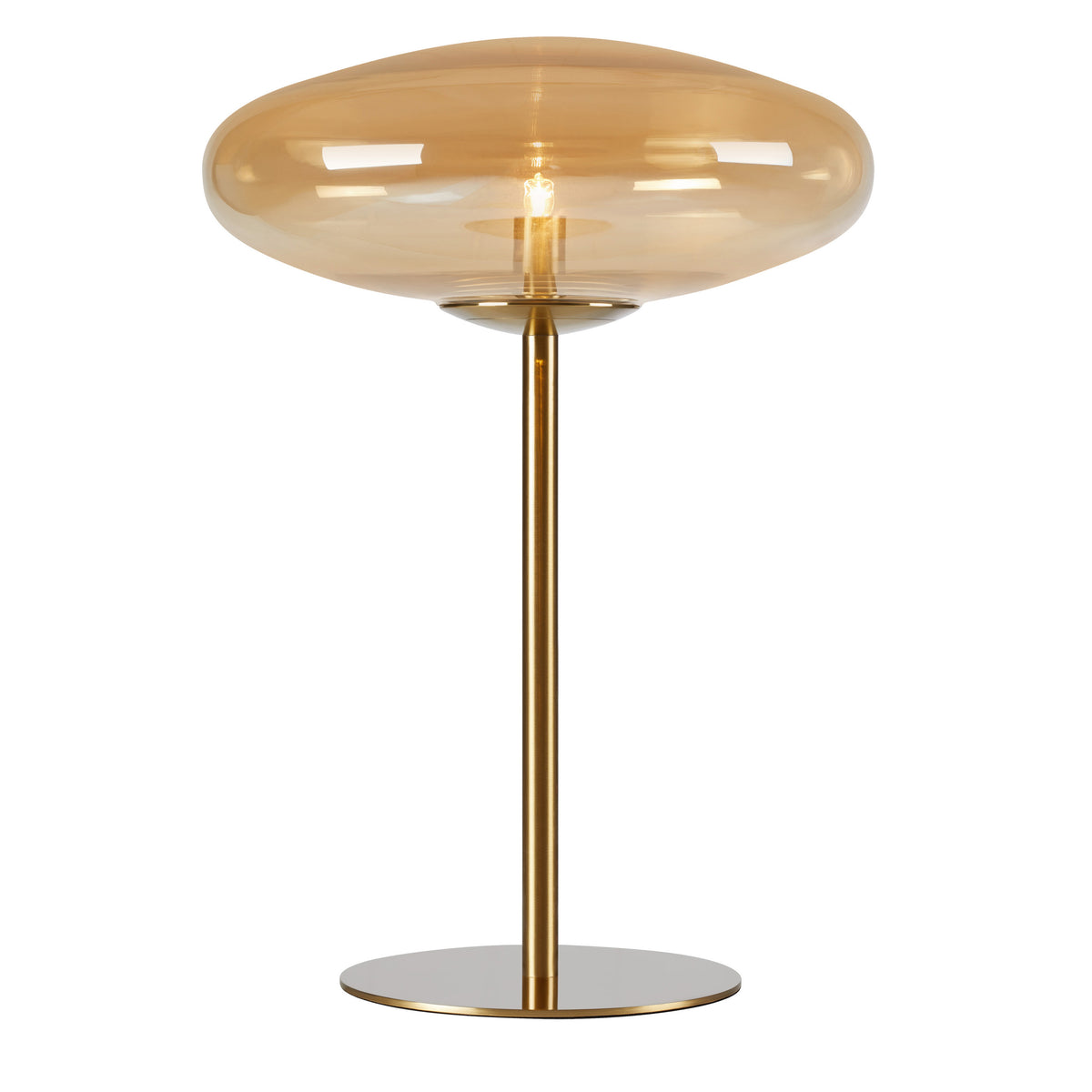 Locus bordlampe G9 18W amber/messing