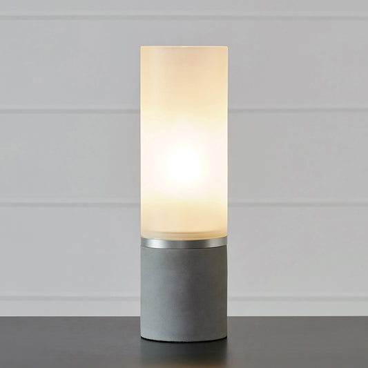 Molo bordlampe 40W E27 grå/frostet