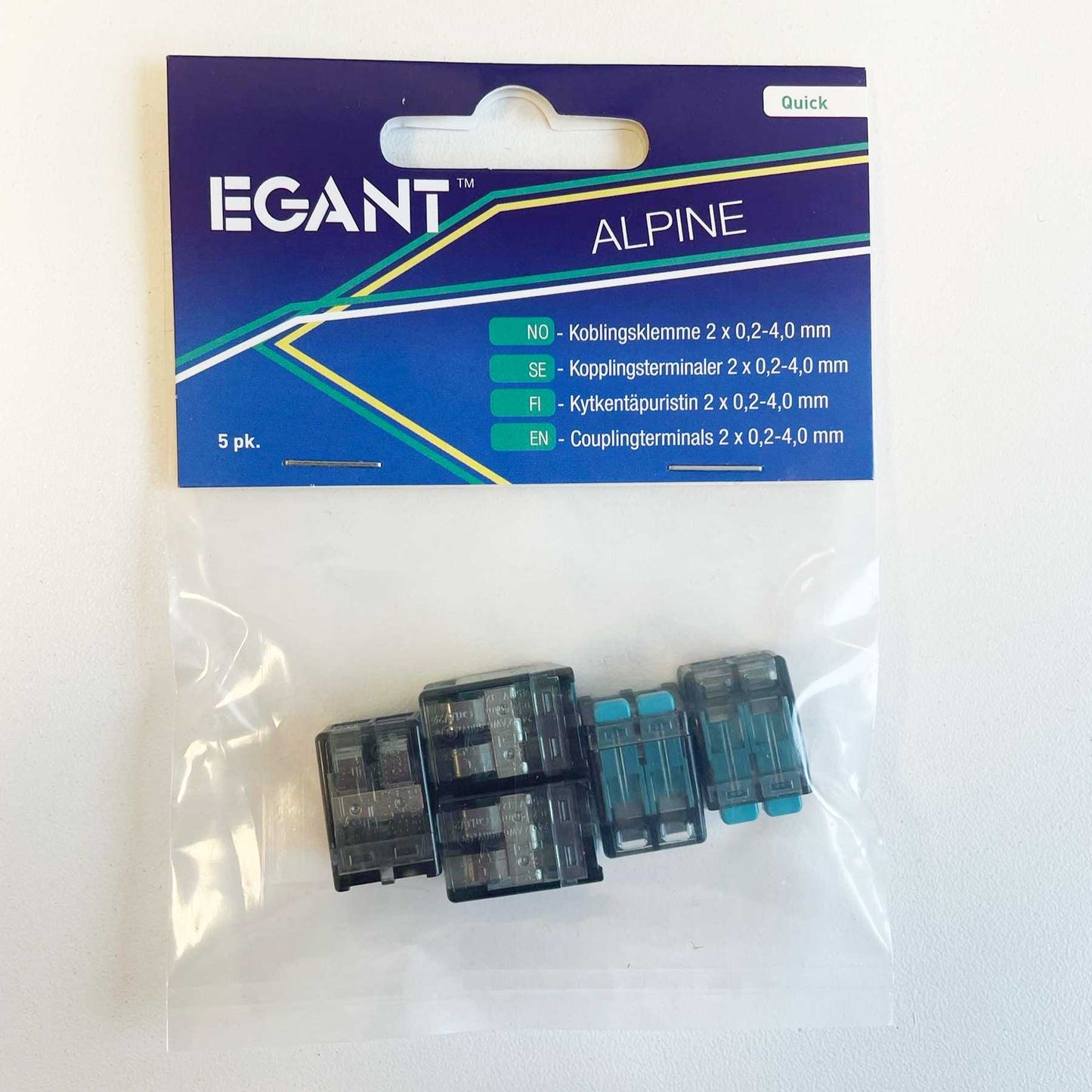 EGANT koblingsklemme 2X0.2-4.0mm 5pk