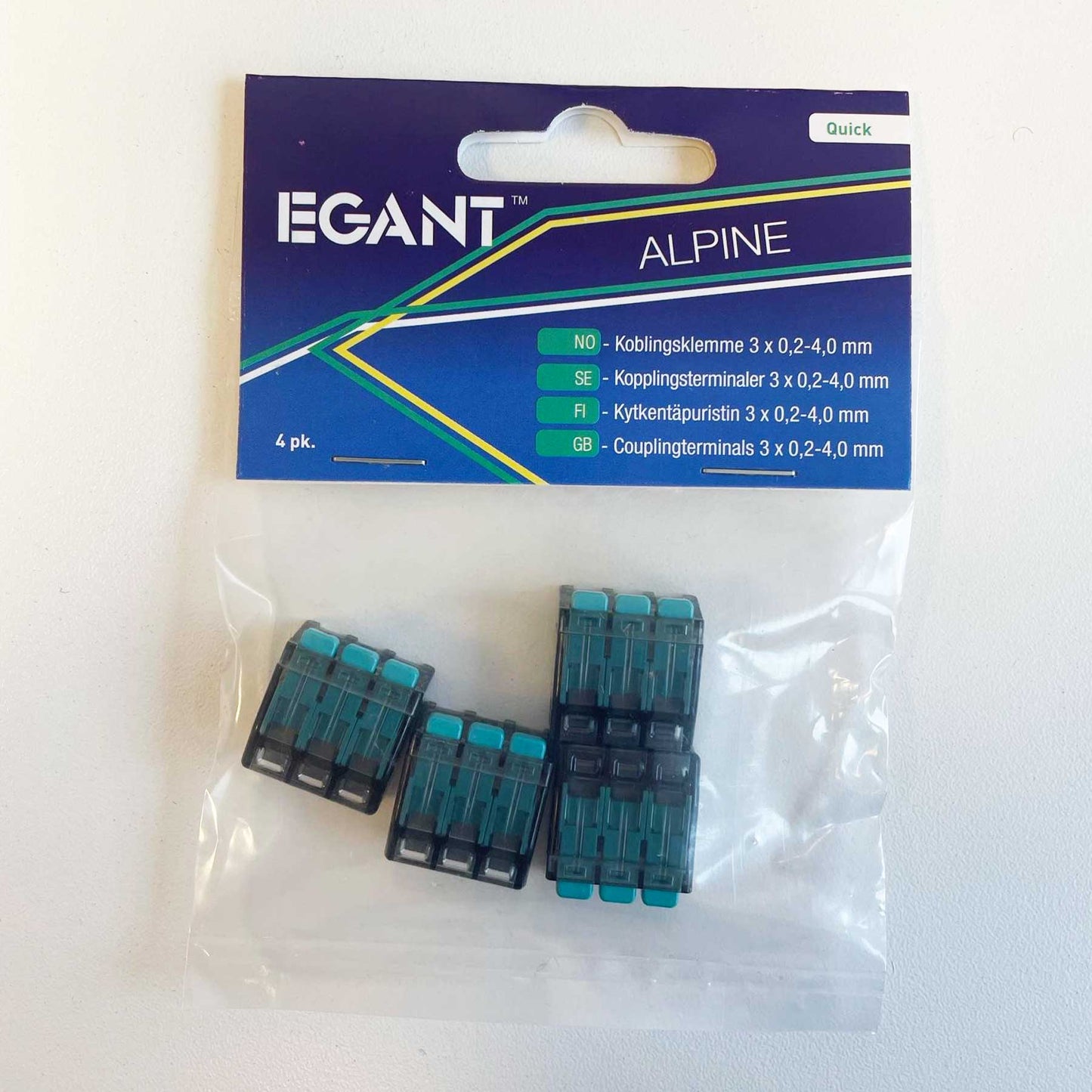 EGANT koblingsklemme 3X0.2-4.0mm 4pk