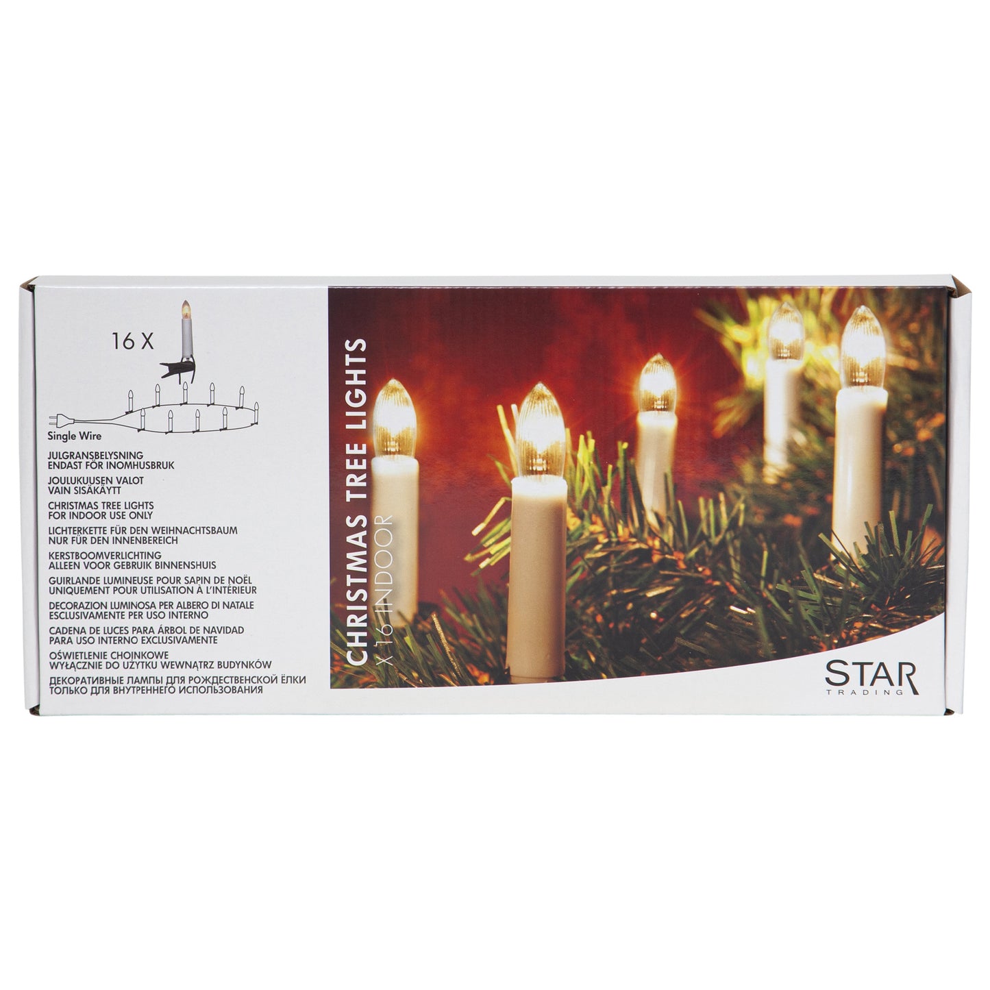 16-lys innendørs juletrelys