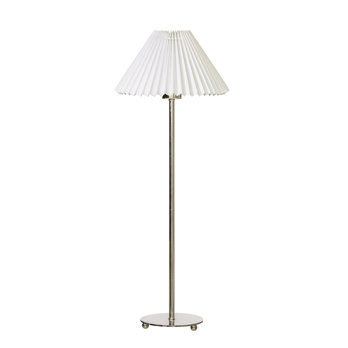 Ester bordlampe krom/hvit m/skjerm