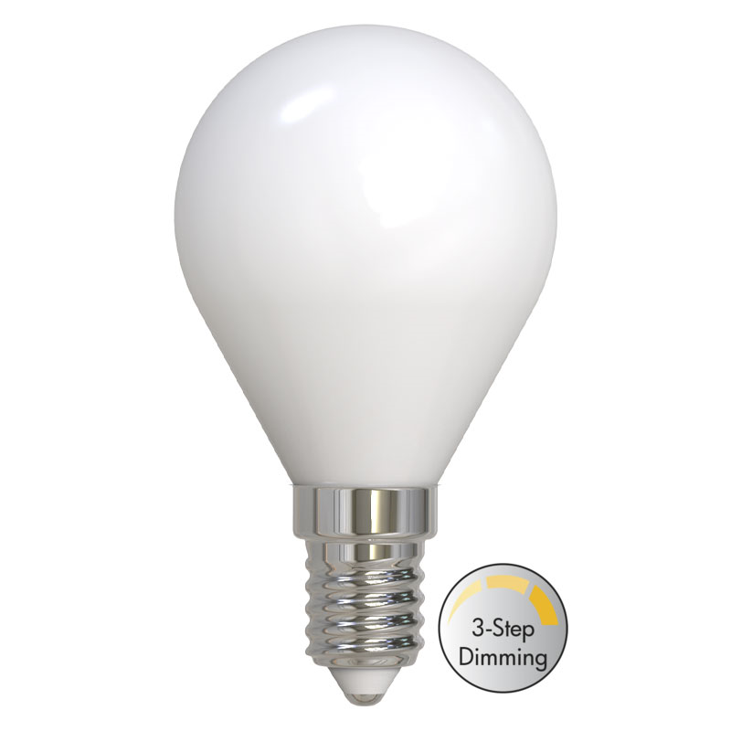 LM LED illum E14 opal 4.5W 470lm 3-step dim