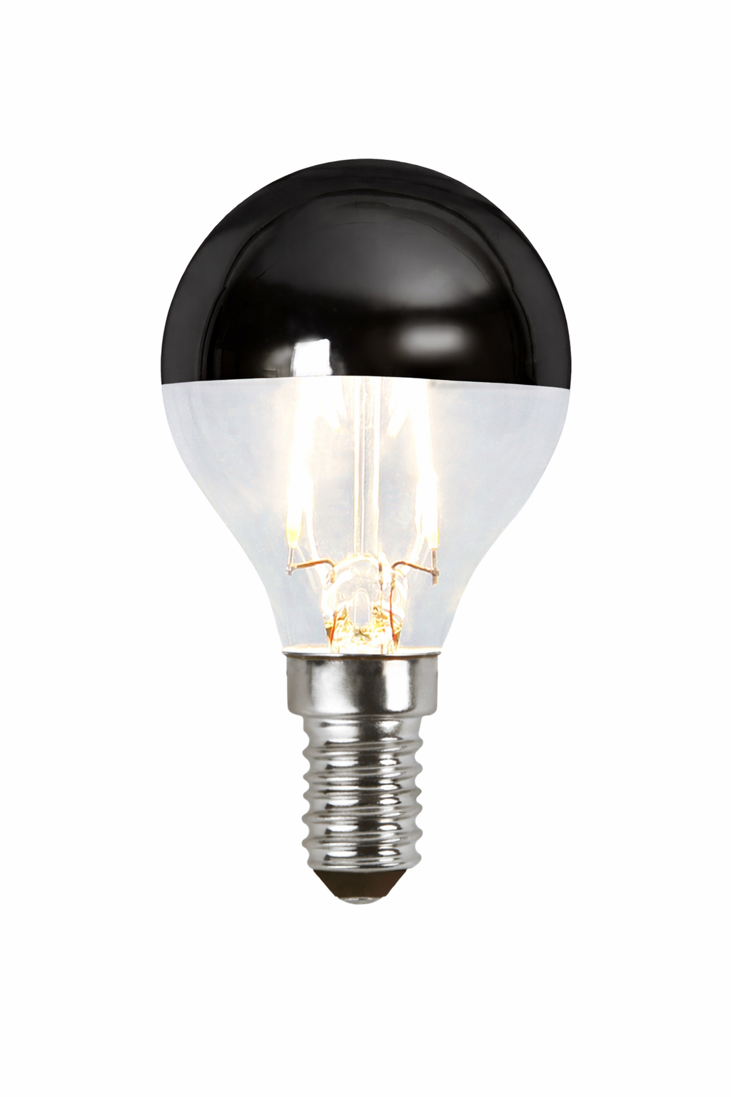 LM LED illum E14 toppspeil sort 4W dimbar