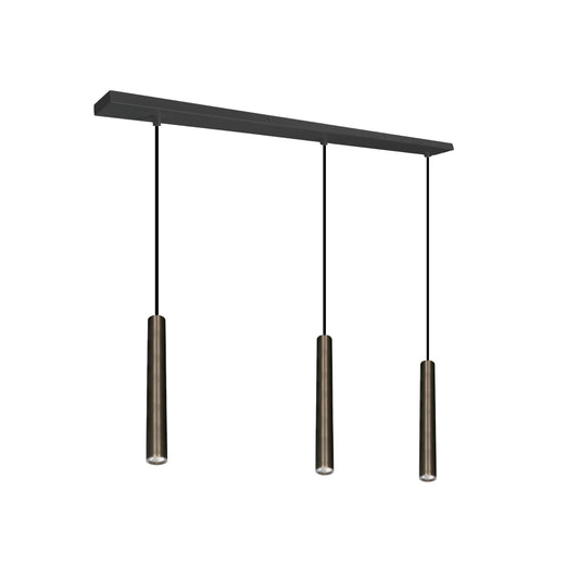 Oz mini K3 takpendel 3-lys sort/bronse
