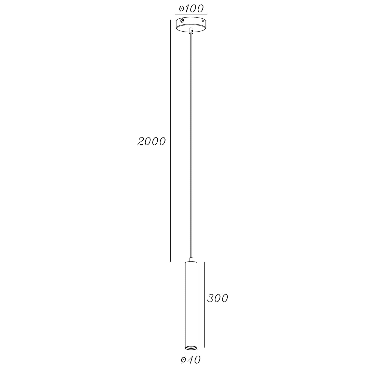 Oz mini K1 takpendel 1-lys hvit