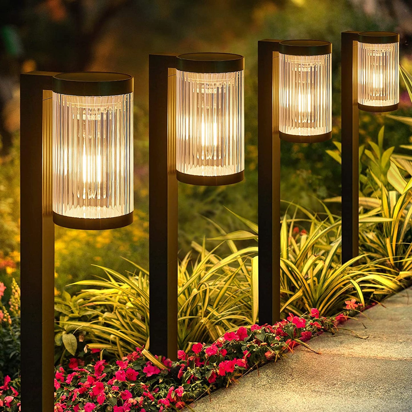 Solar garden spot 1W sort beacon IP65