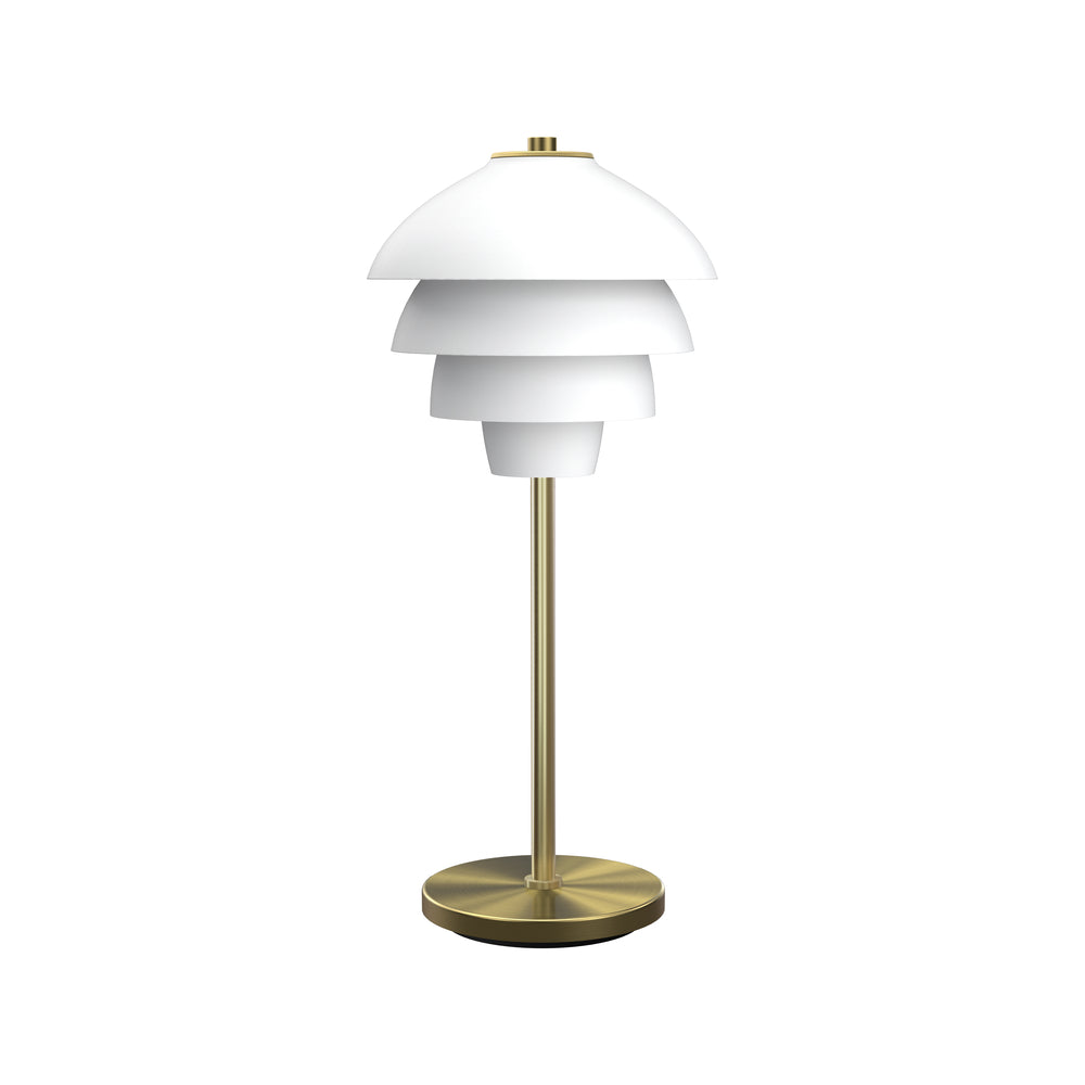 Valencia bordlampe hvit/messing