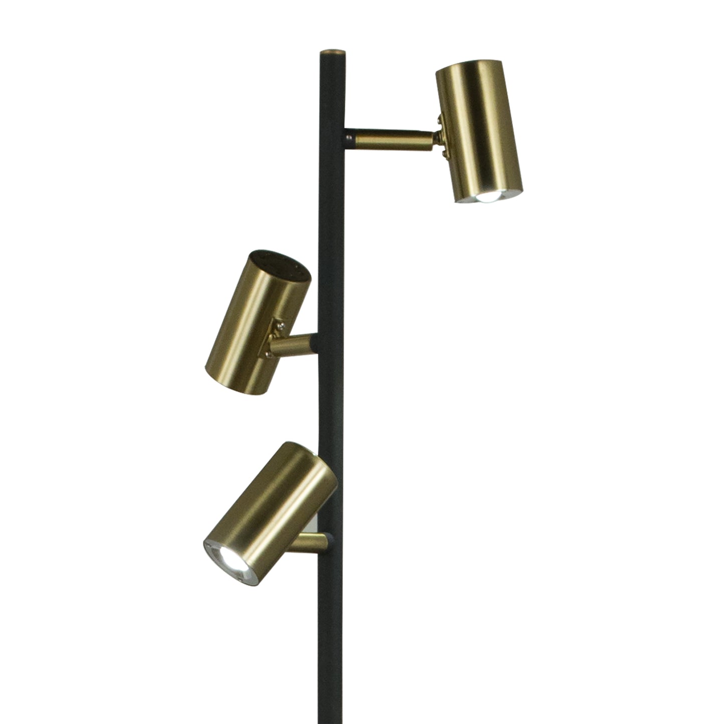 Gusto gulvlampe 3x5W LED sort/messing