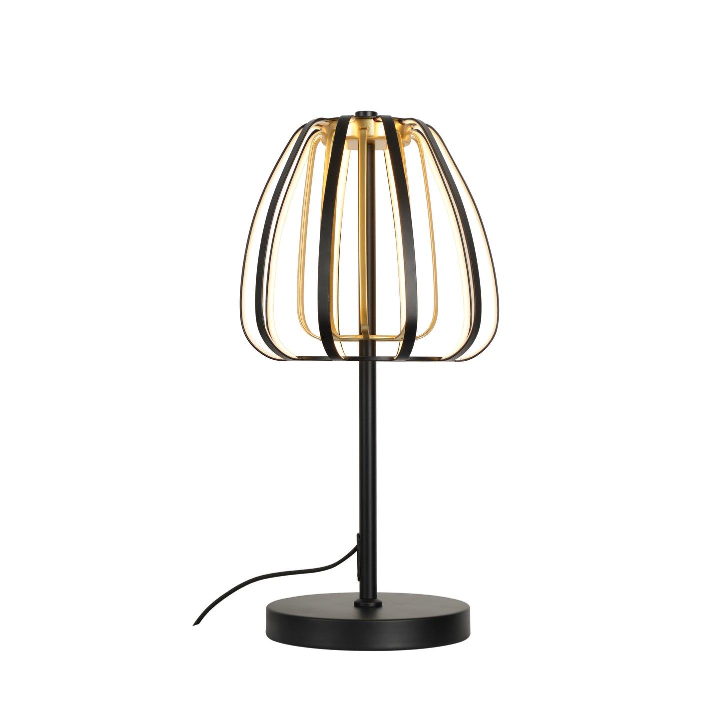 Ideal bordlampe sort/gull