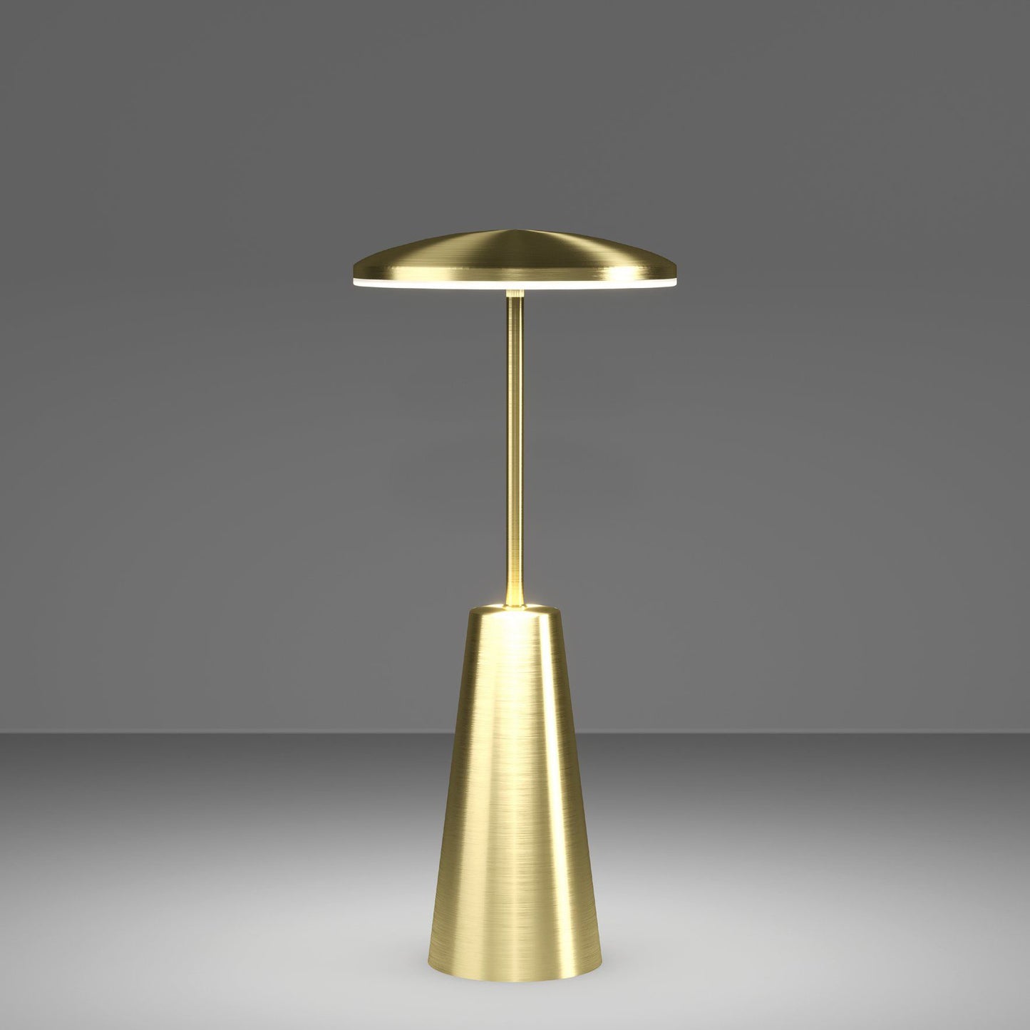 Piccora bordlampe oppladbar IP54 LED messing