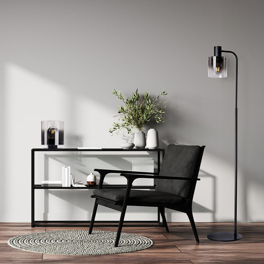 Roxy gulvlampe sort/sotet