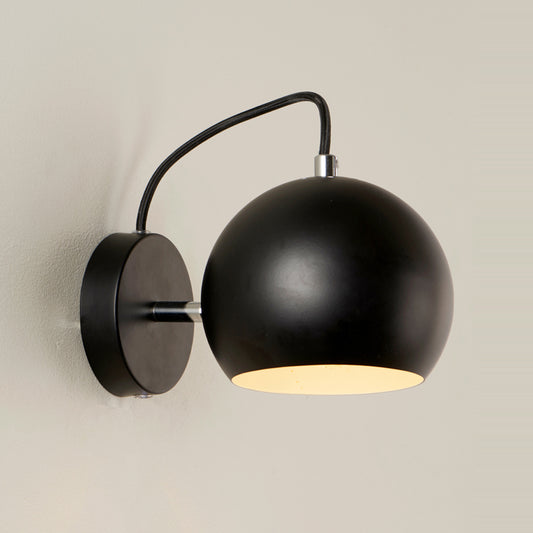 Brooklyn vegglampe sort