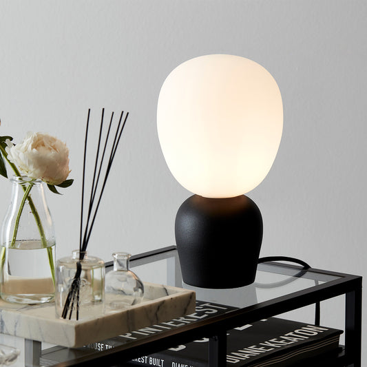 Buddy bordlampe sort/opal