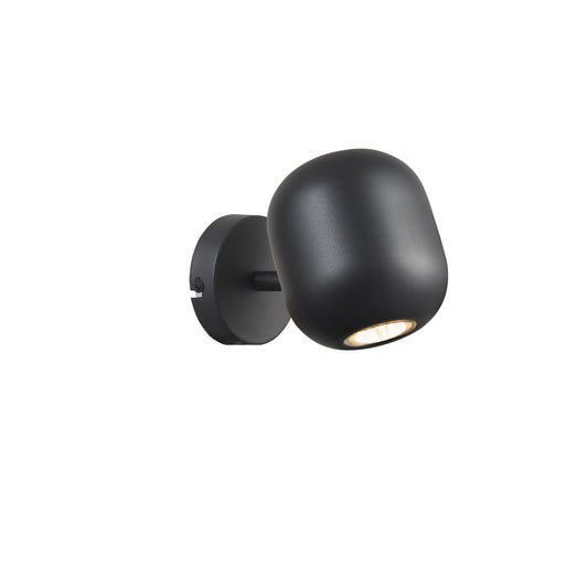 Bull vegglampe 10W GU10 sort