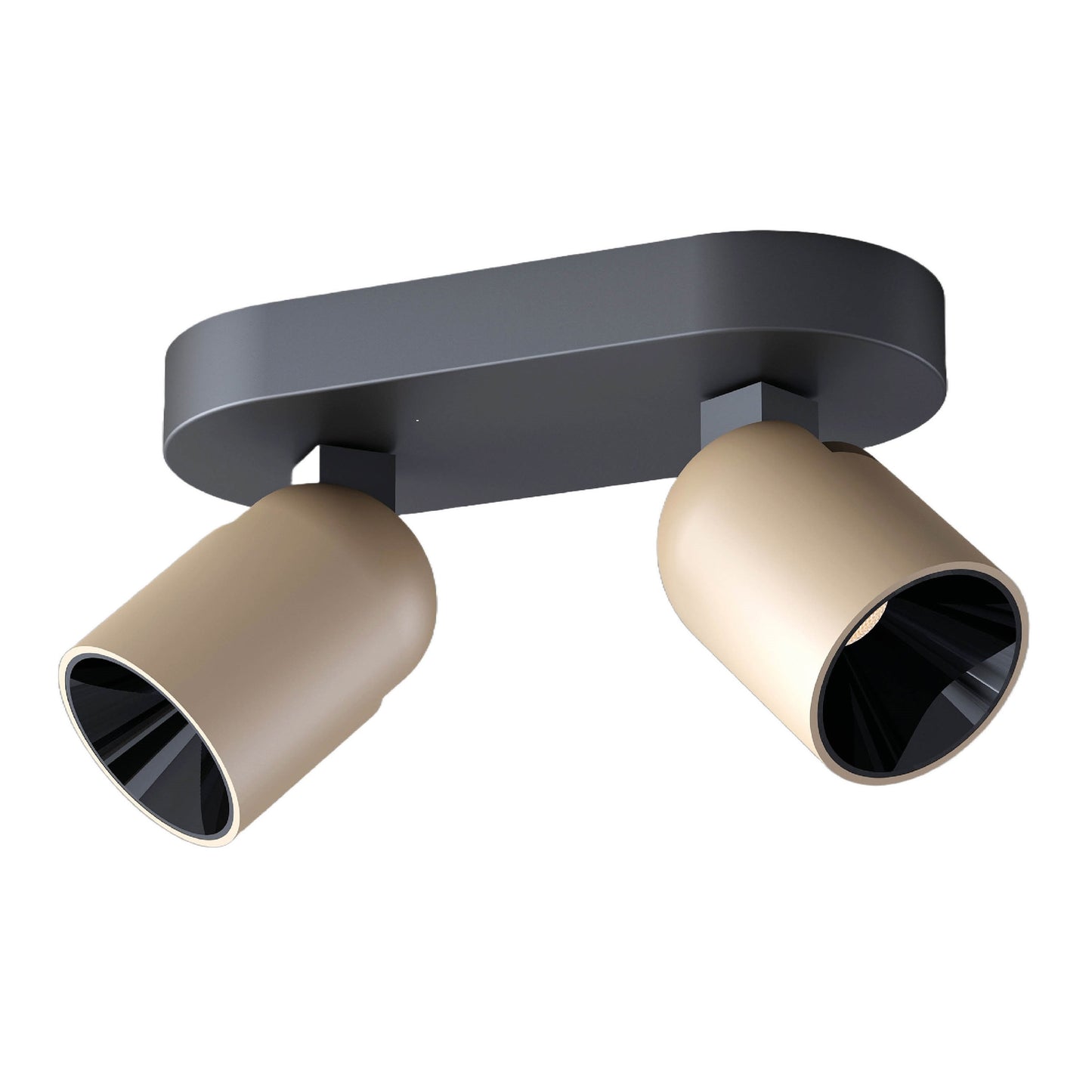 Calvi K2 tak/veggspot 16W sort/brun