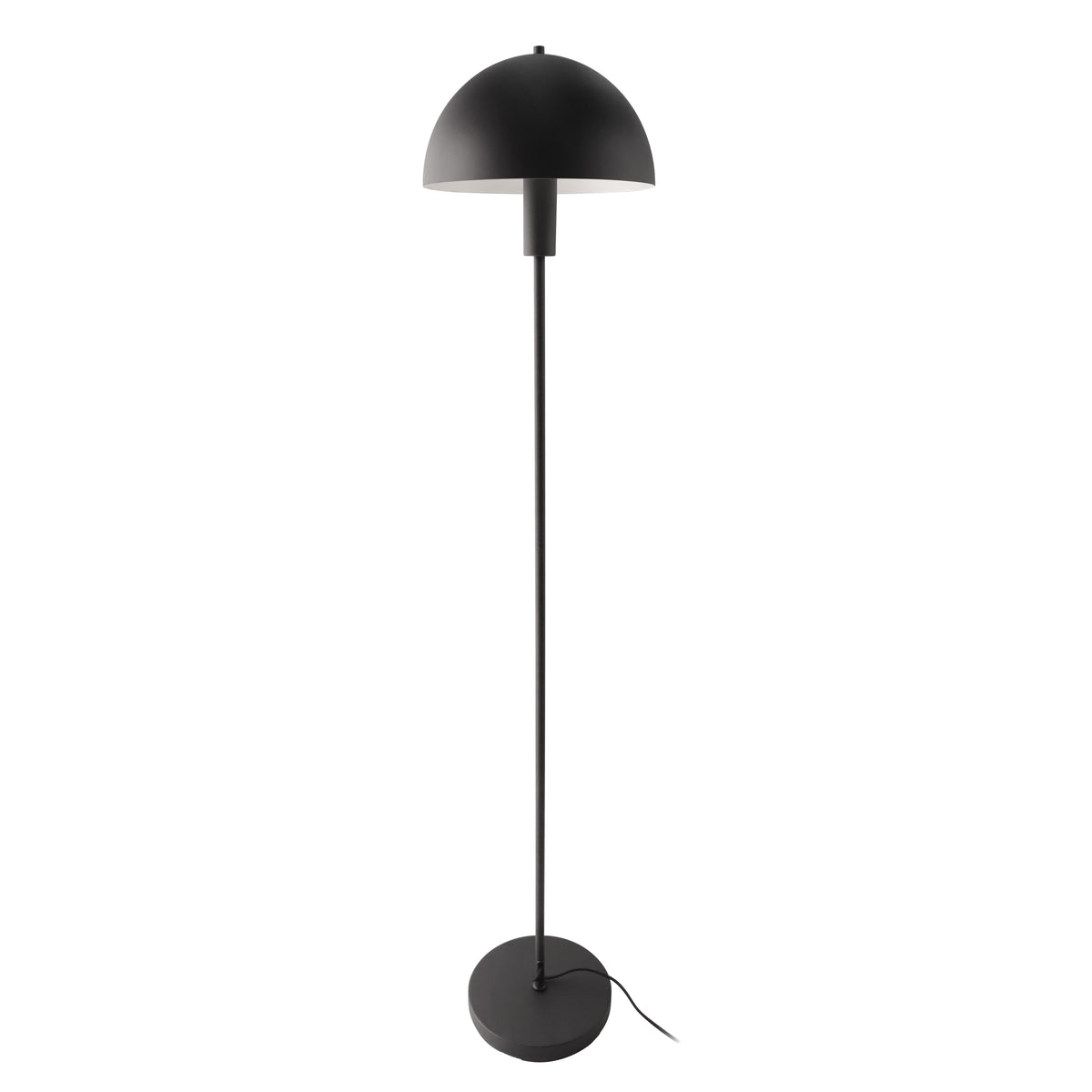 Atlas gulvlampe E27 sort