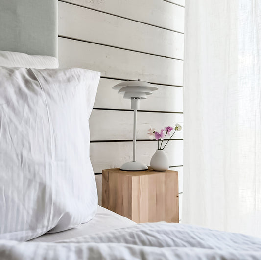 Epsilon bordlampe liten hvit