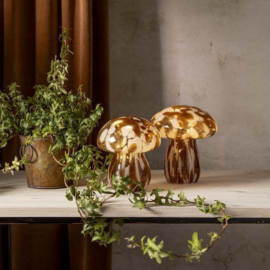 Funghi bordlampe 18cm batteri