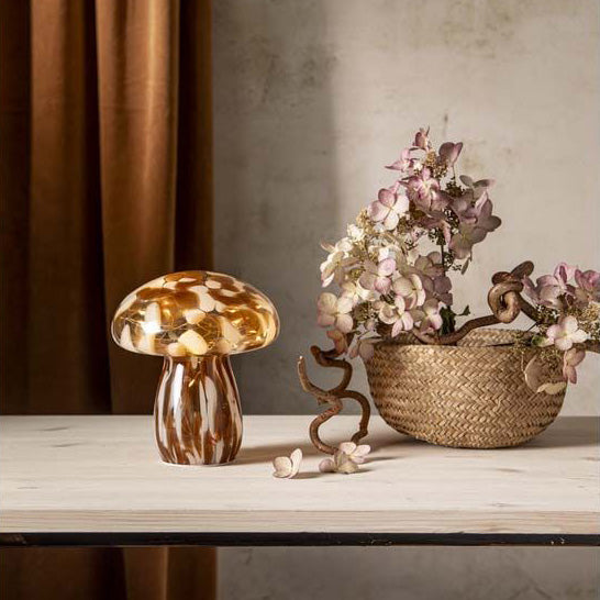 Funghi bordlampe 18cm batteri