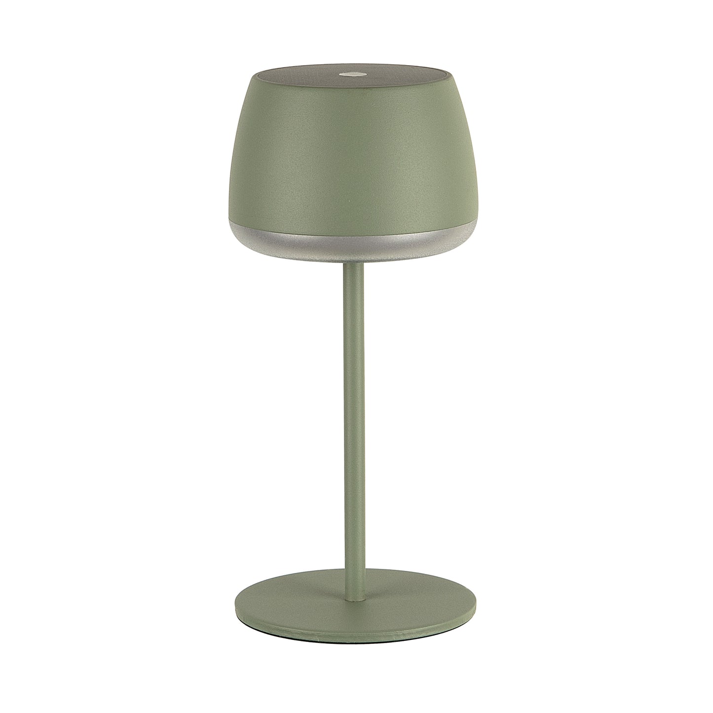 Gløtt bordlampe oppladbar solar matt grønn