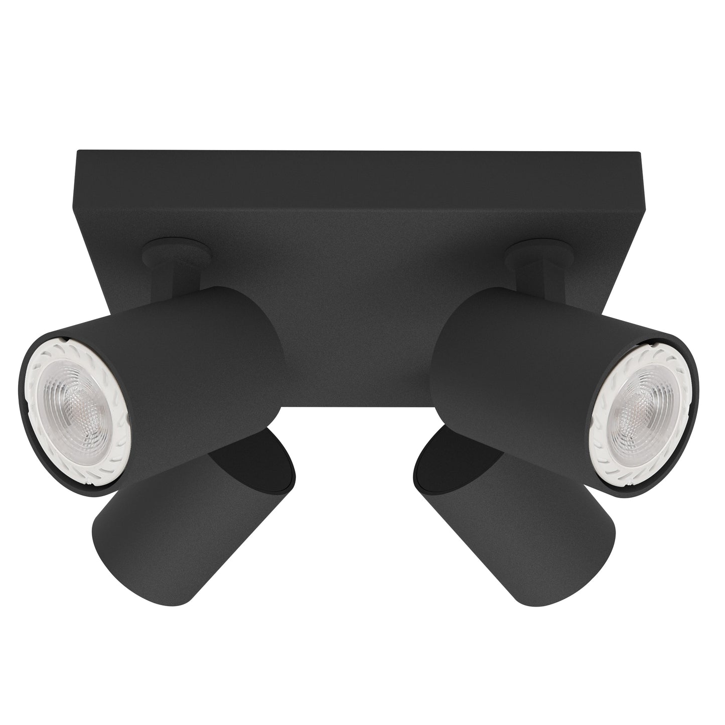 Himmelstråler 4 lys kvadrat sort