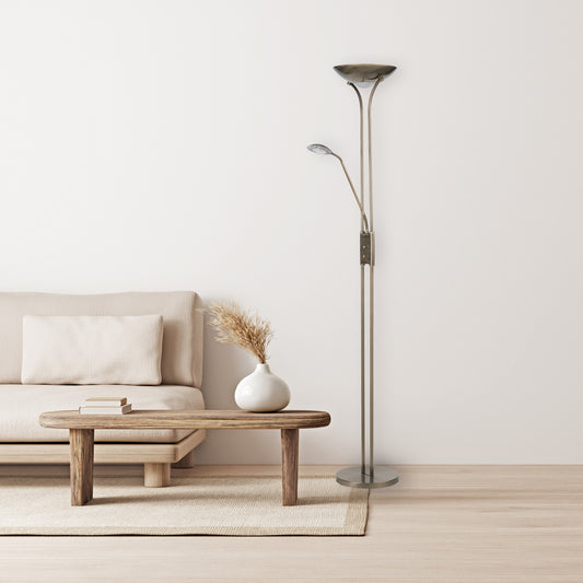 Mor & datter LED uplight patinert