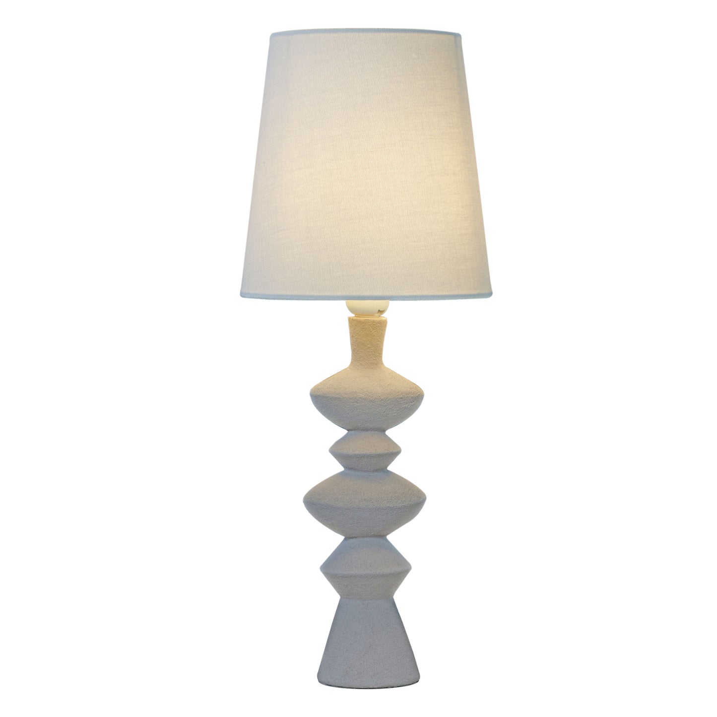 Nina bordlampe beige/natur m/skjerm