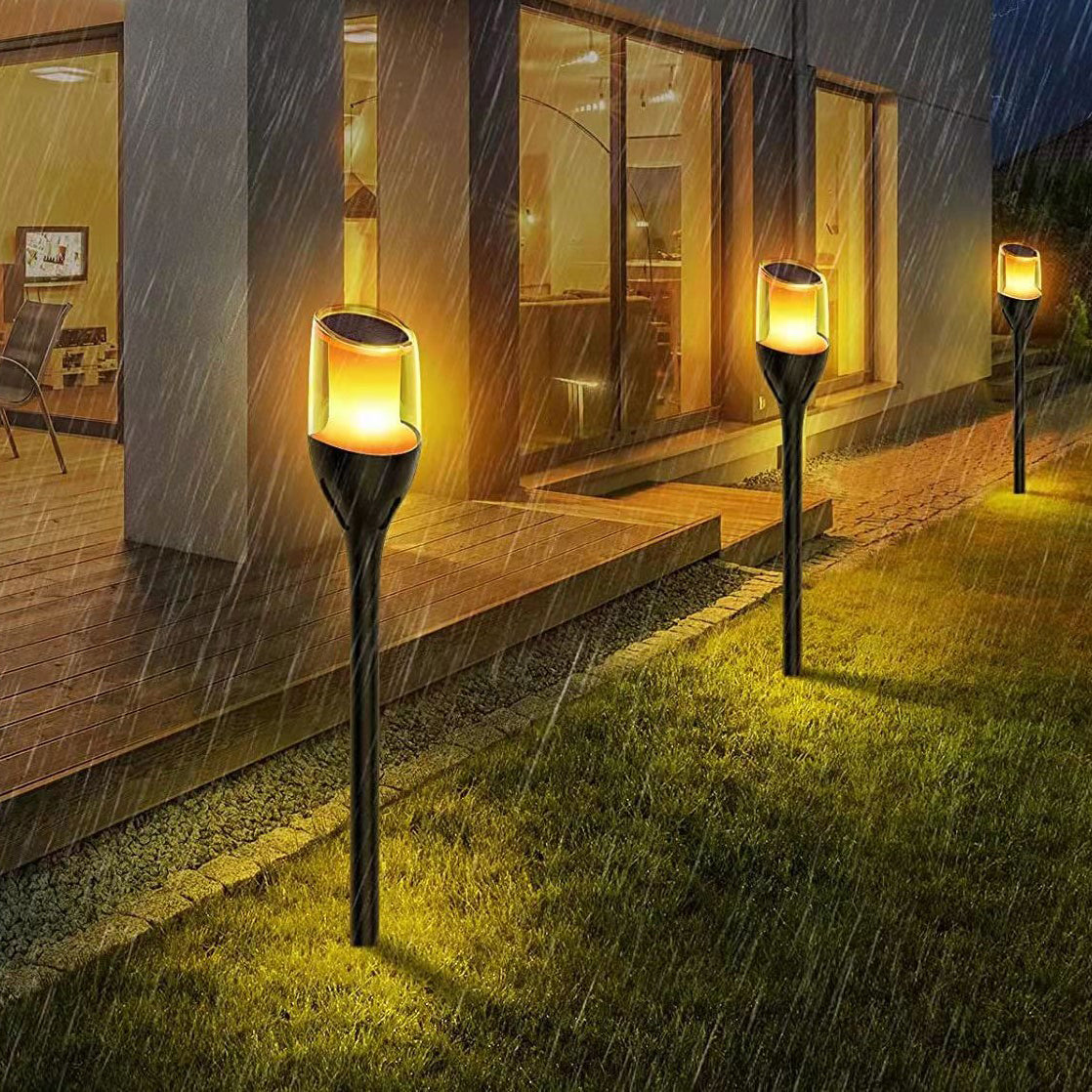 Solar garden spot 1W sort flame IP65
