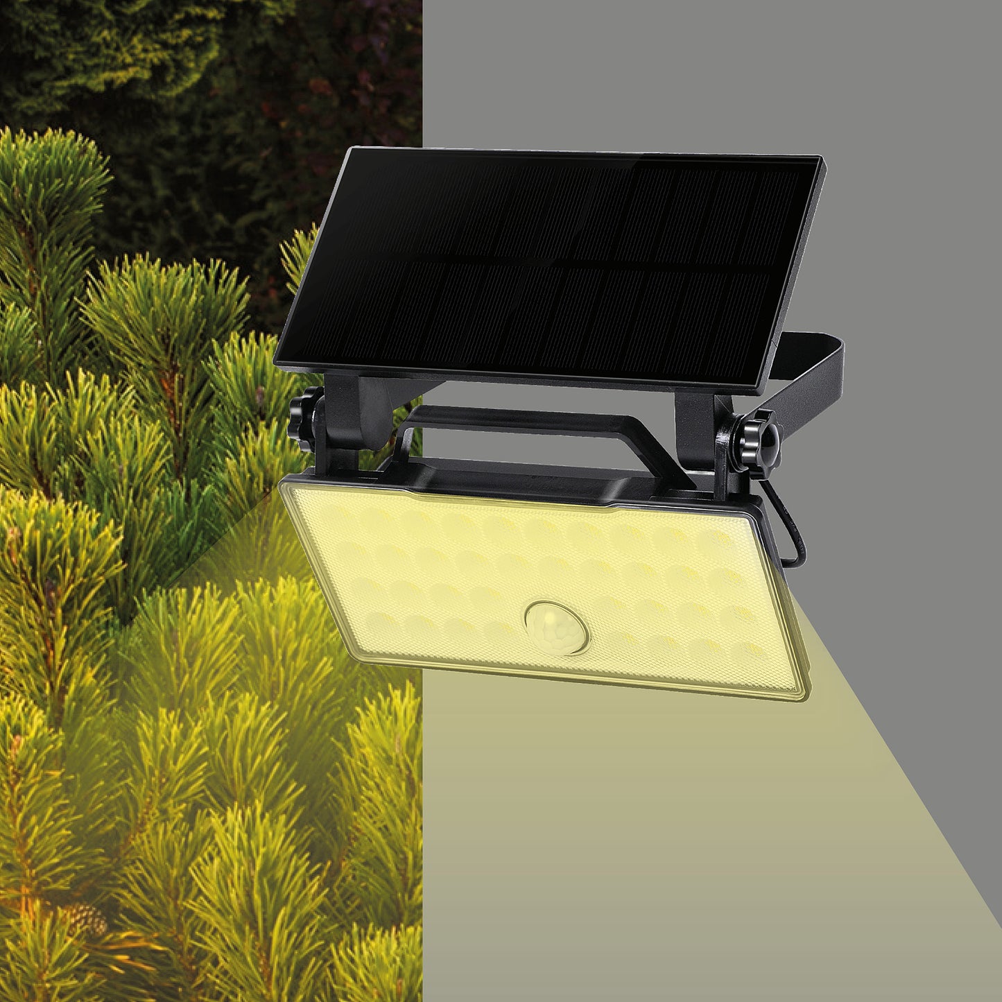 Solar bærbar vegglampe oppladbar IP65