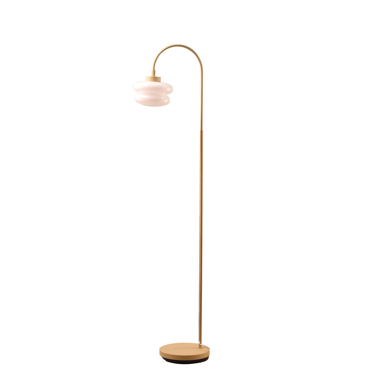 Soleia gulvlampe E27 hvit/beige