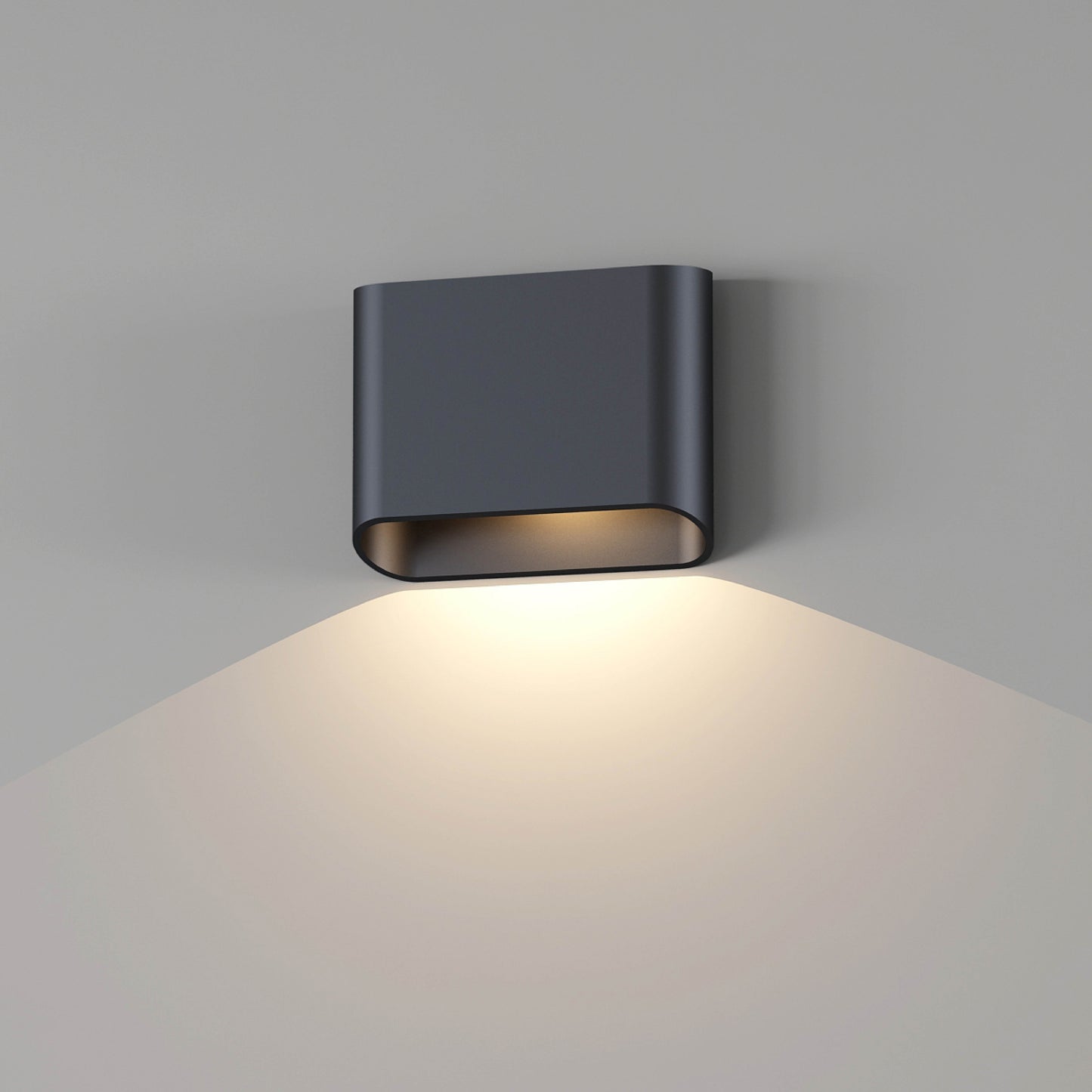 Trem K1 vegglampe sort IP65