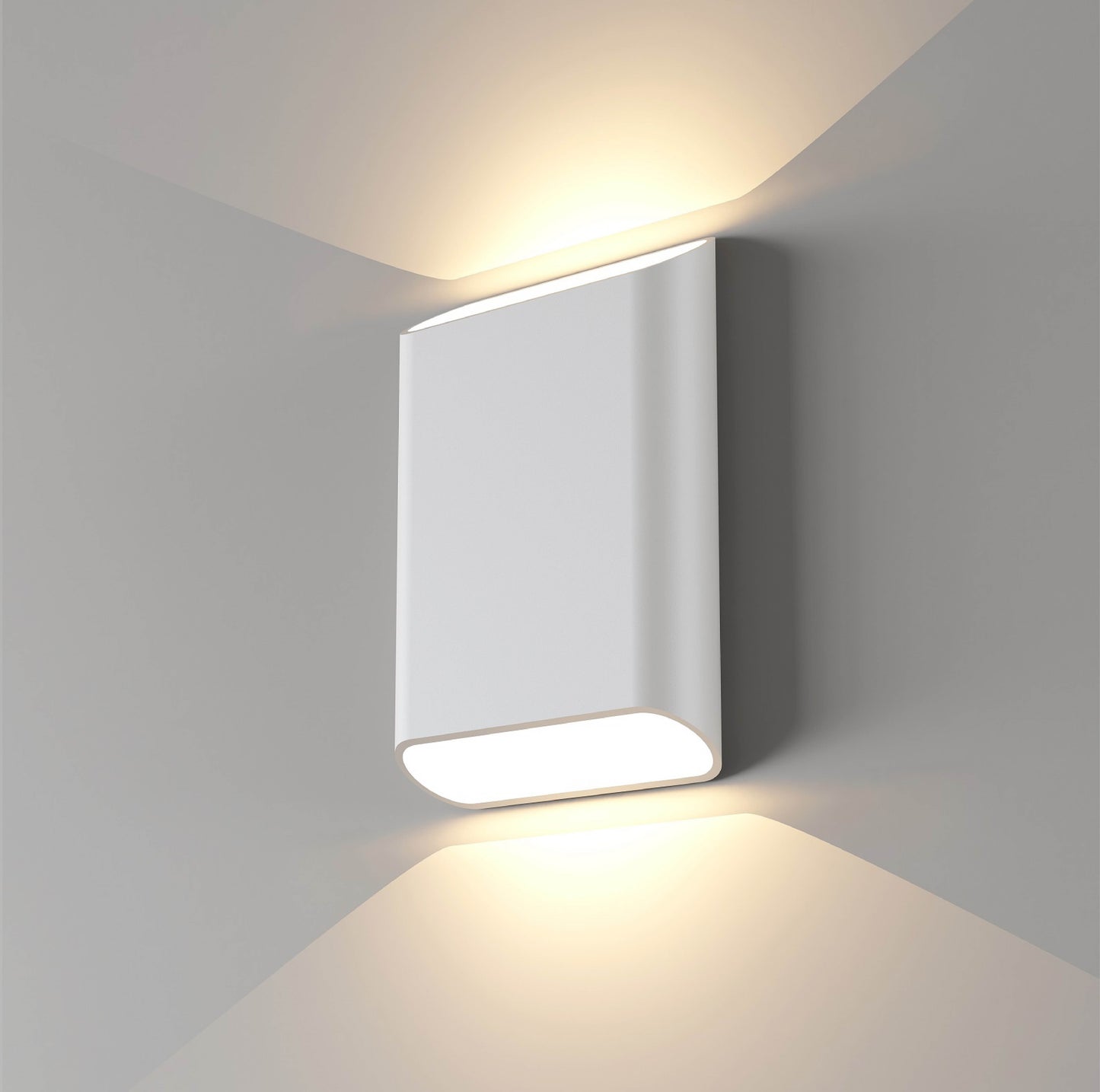 Trem K2 vegglampe hvit IP65