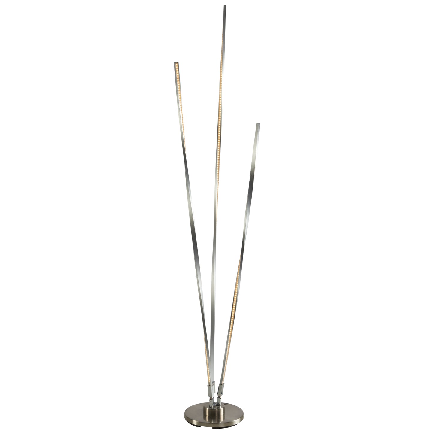 Tri gulvlampe m/dimmer stål