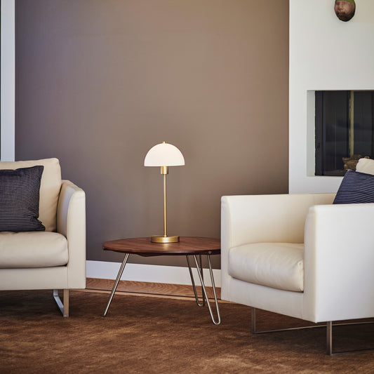 Vienda bordlampe messing/opal