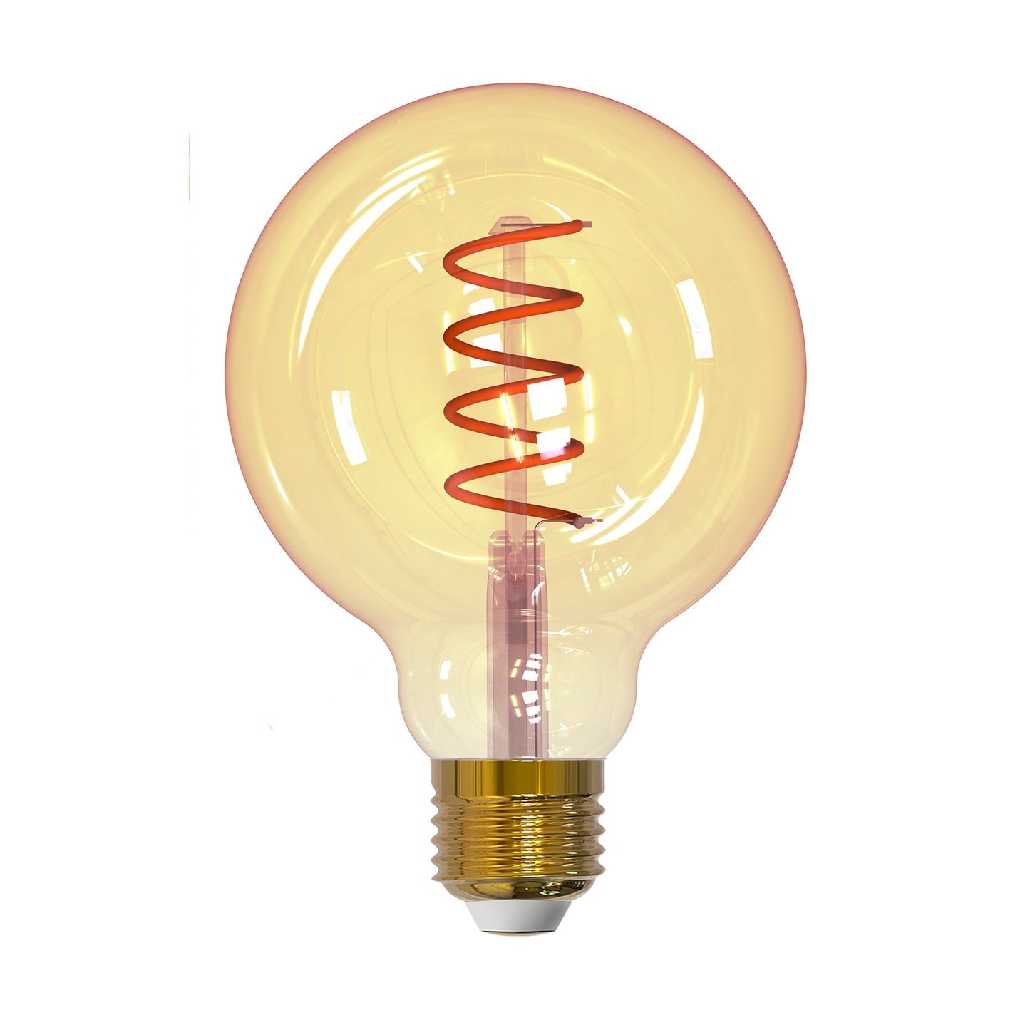 LM LED globe amber spiral 6.5W 550lm Ø95 dimbar