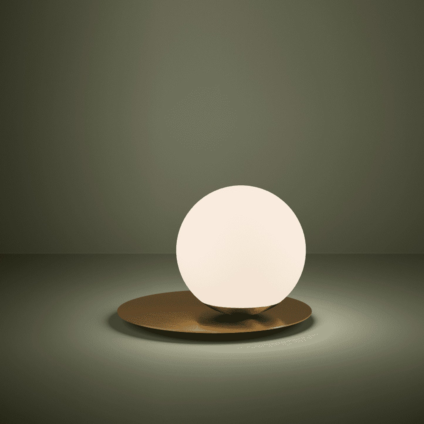 Arenales bordlampe messing/opal