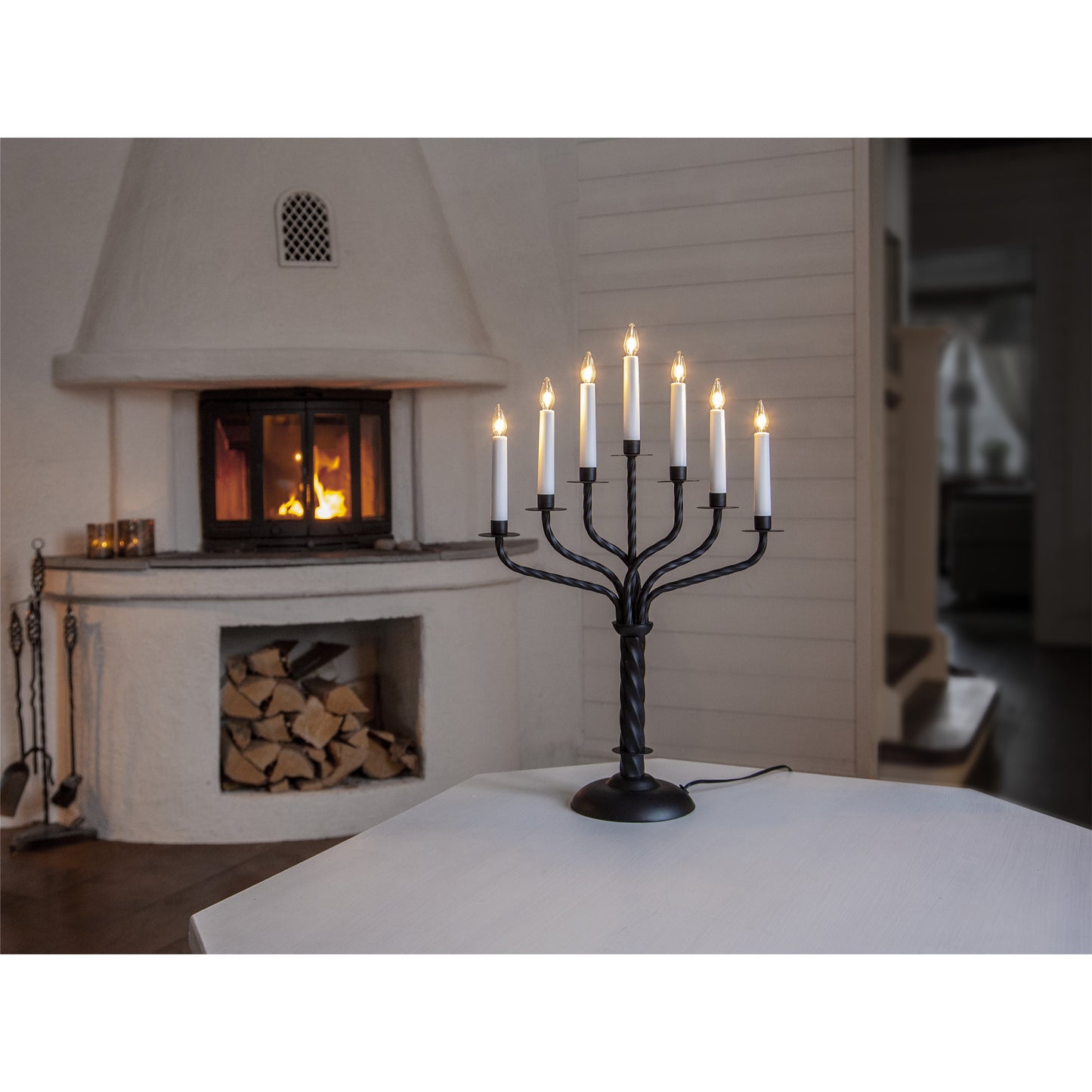 Bore 7-lys adventsstake sort