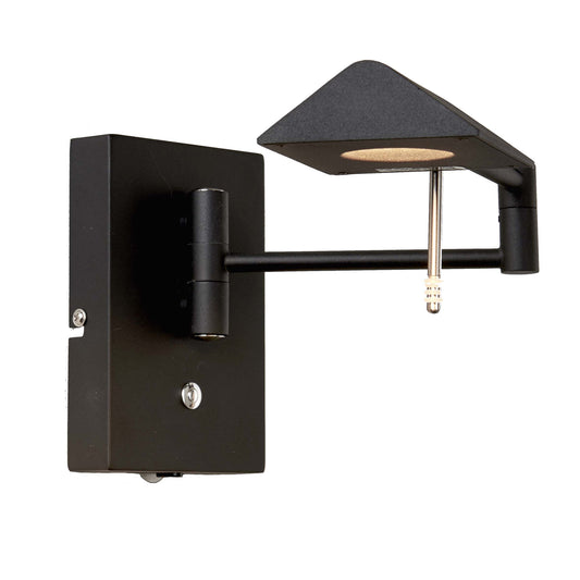 Canton LED vegglampe sort 3-step dim