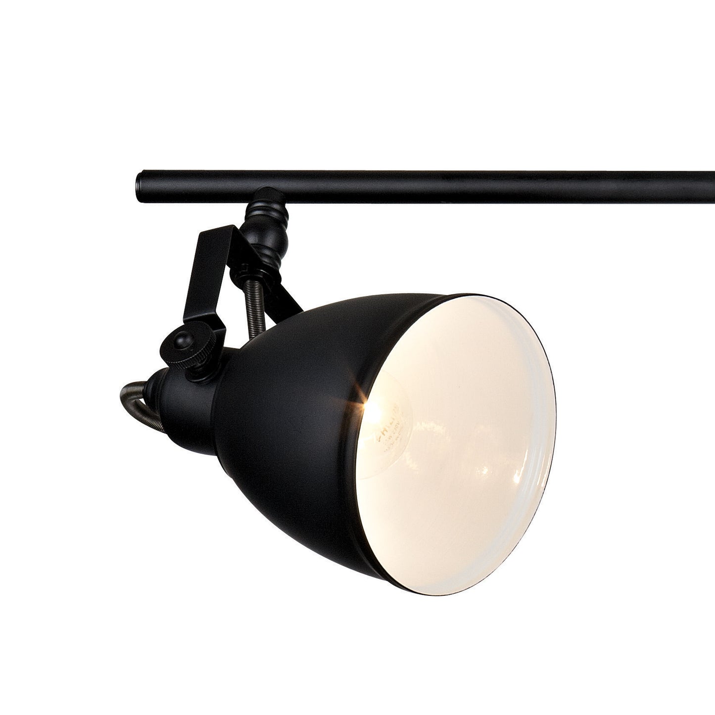 Fjällbacka 4-lys taklampe skinne sort