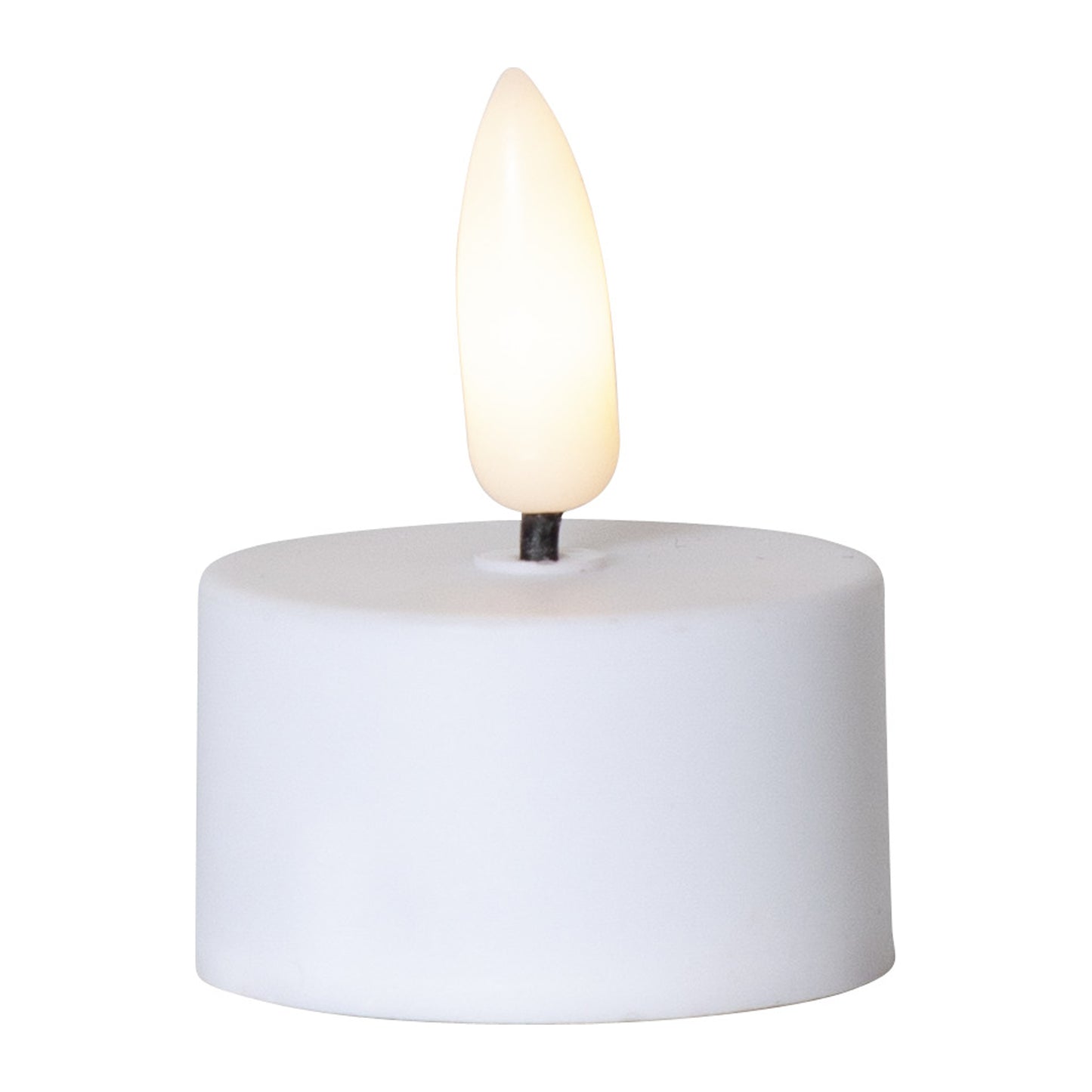 Flamme 2pk LED telys hvit