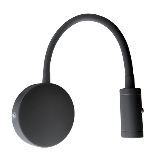 Flexi K1 LED veggspot sort m/dim