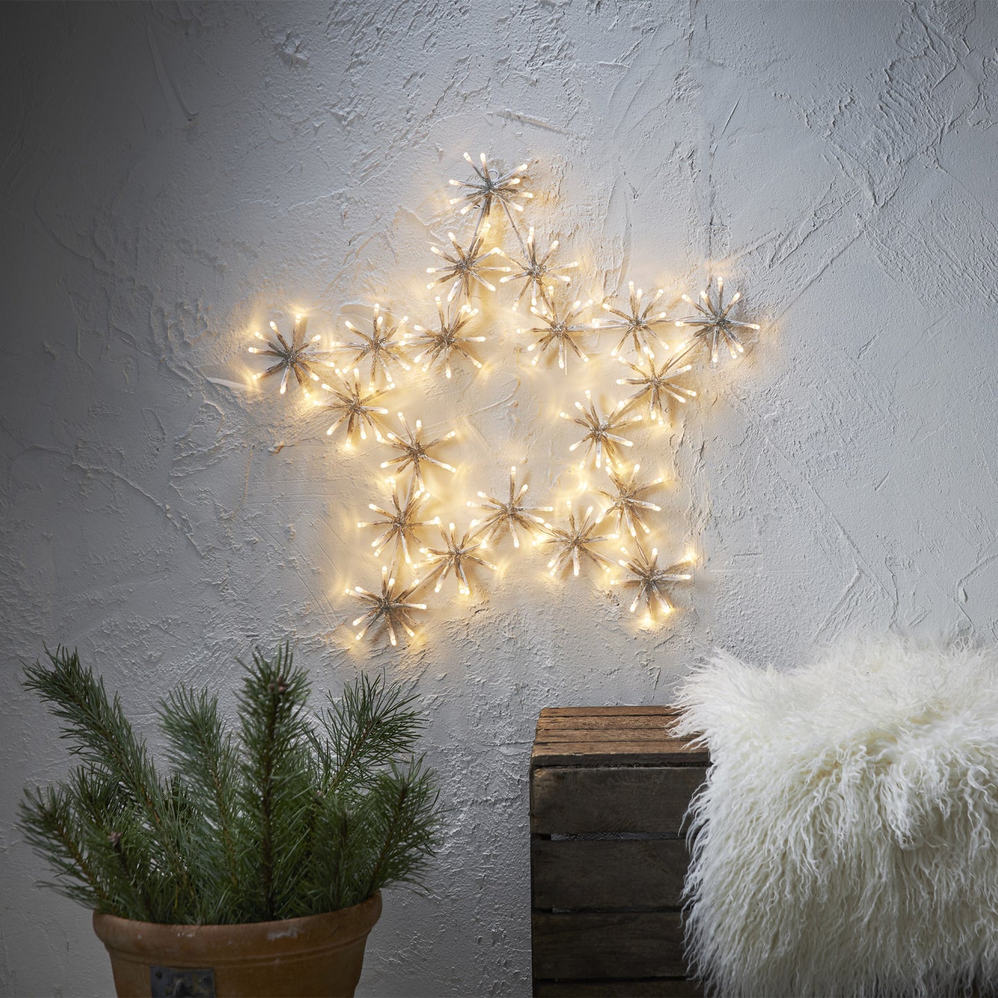 Flower star julepynt stjerne IP44