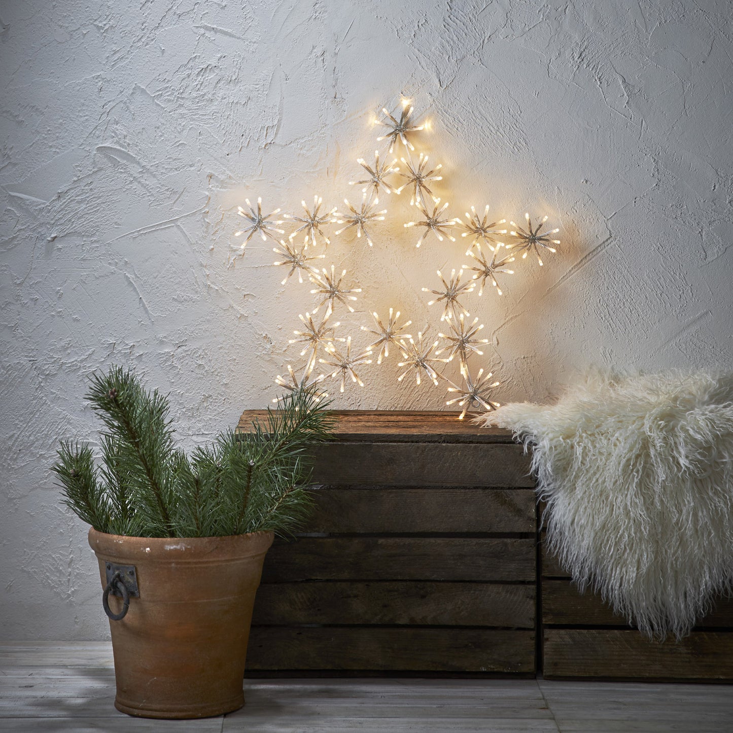 Flower star julepynt stjerne IP44