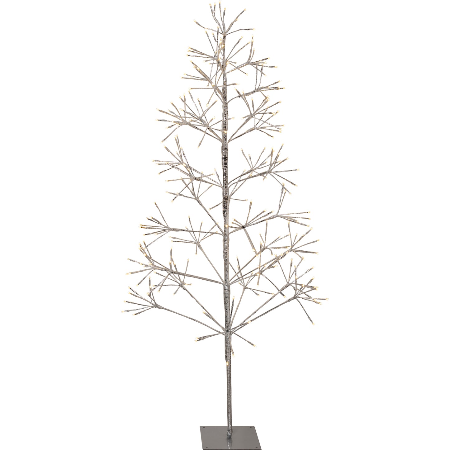Flower tree LED julepynt tre IP44 sølv