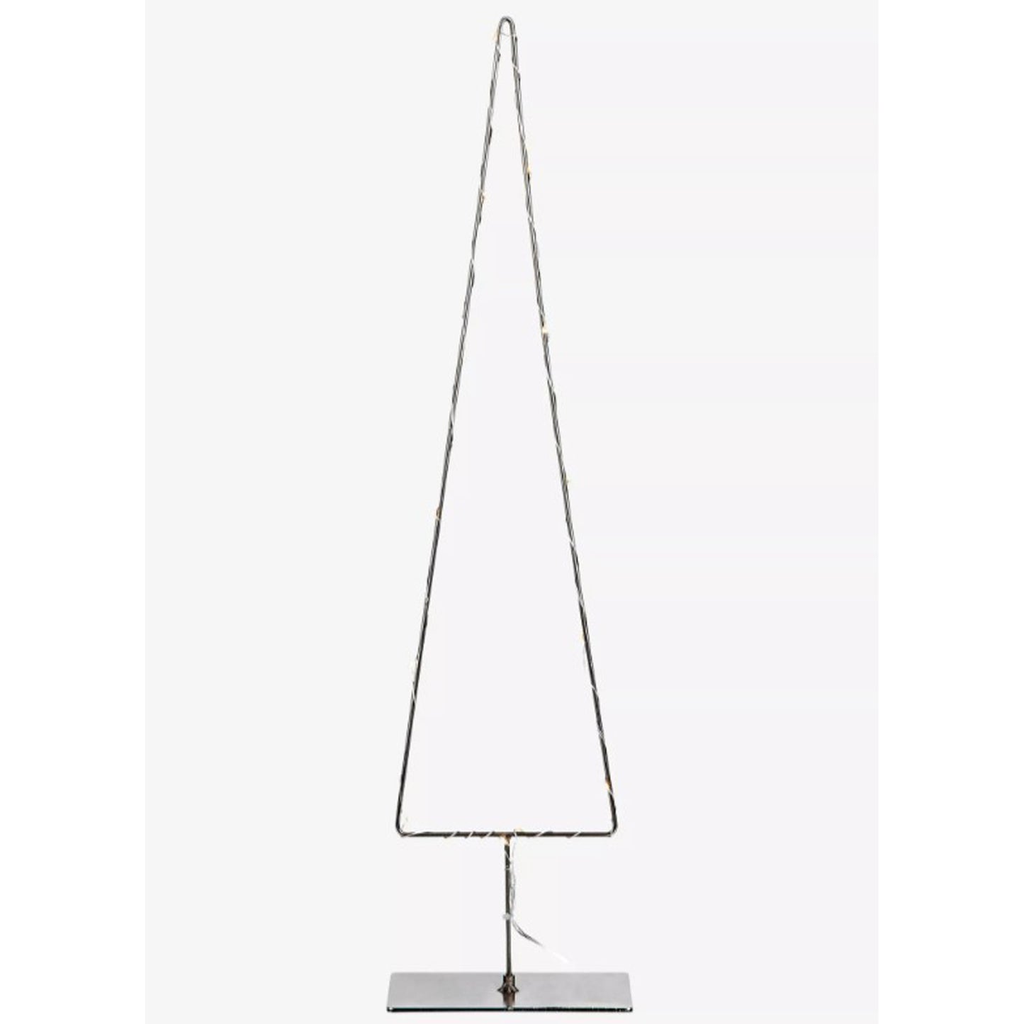 Grangården julepynt dekortre m/batteri sølv