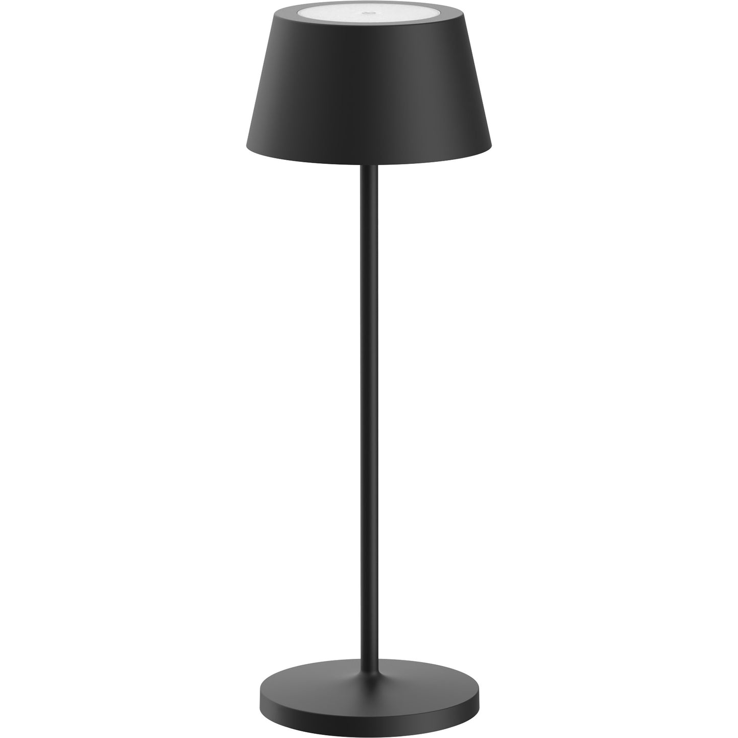 Iris bordlampe IP54 oppladbar sort